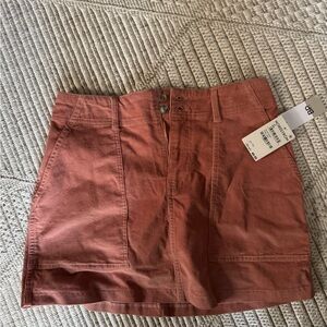 Rust pink corduroy mini skirt nordstrom BP NWT 26